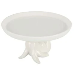 Easter Bunny Cupcake Stand Display Plate White Rabbit Porcelain -XS-Stock XS7585 4 opt