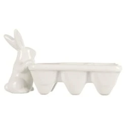 Easter Bunny Egg Carton Candy Holder White Rabbit Decoration -XS-Stock XS7589 3 opt
