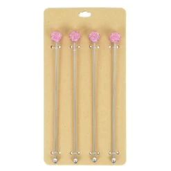 Set Of 4 Swizzle Sticks Cocktail Stirrers Stainless Steel -XS-Stock a733b66c 50fa 43d6 824c 11298eaf0b9c