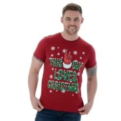 Mens Novelty Cotton Christmas T-Shirt Tee This Guy Loves Xmas -XS-Stock b4b3b954 6a9b 41c5 b1d3 be6f98244196