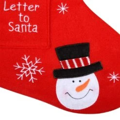 43cm Red Fleece Letter To Santa Snowman Christmas Stocking -XS-Stock xs3707 1600 2 99074.1496885721.1100.1100