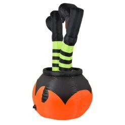 Giant 6ft Pumpkin And Witches Legs Light Up Inflatable Halloween Outdoor Decoration -XS-Stock xs4238 1600 2 07165
