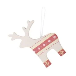 Set Of 6 Wooden Reindeer Christmas Tree Decorations Boxed -XS-Stock xs4517 1600 1 10527.1495620732.1100.1100